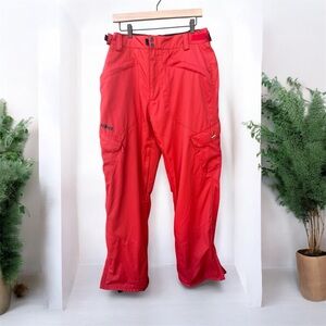 Eira Men’s Red Waterproof Snowboard/Ski Pants Large